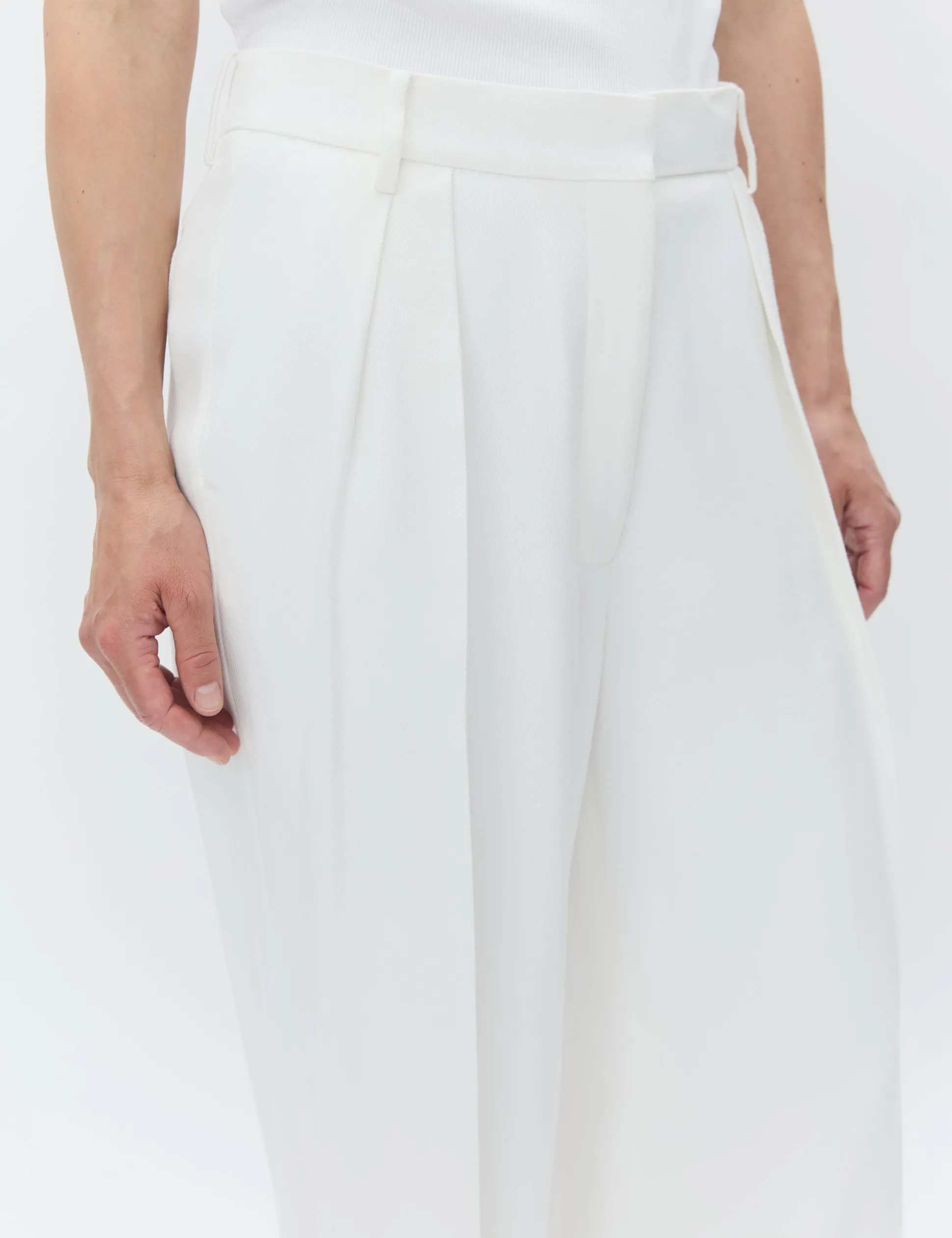 Enzo - Viscose Twill - VANILLA ICE