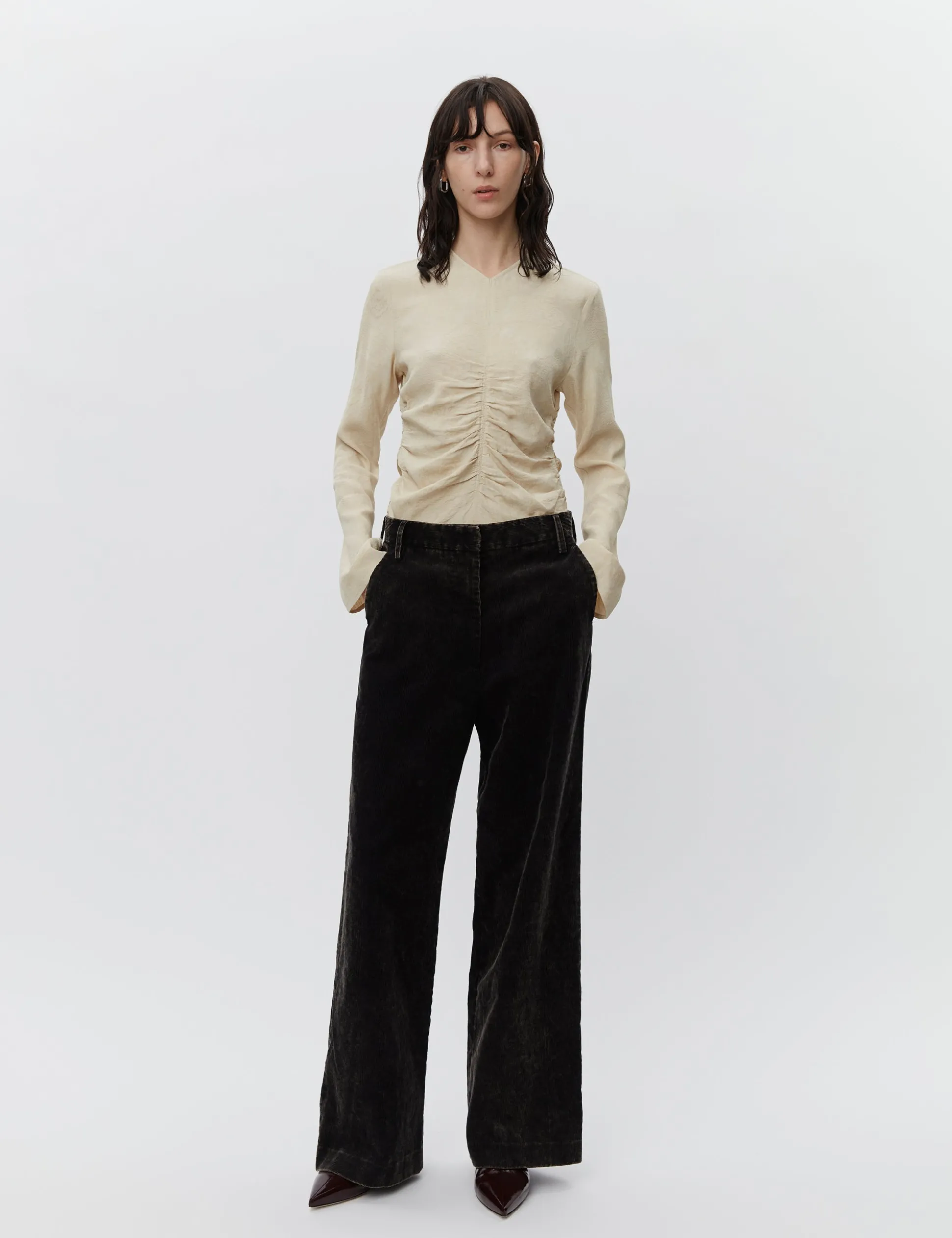 Jade - Contemporary Corduroy Washed - BLACK