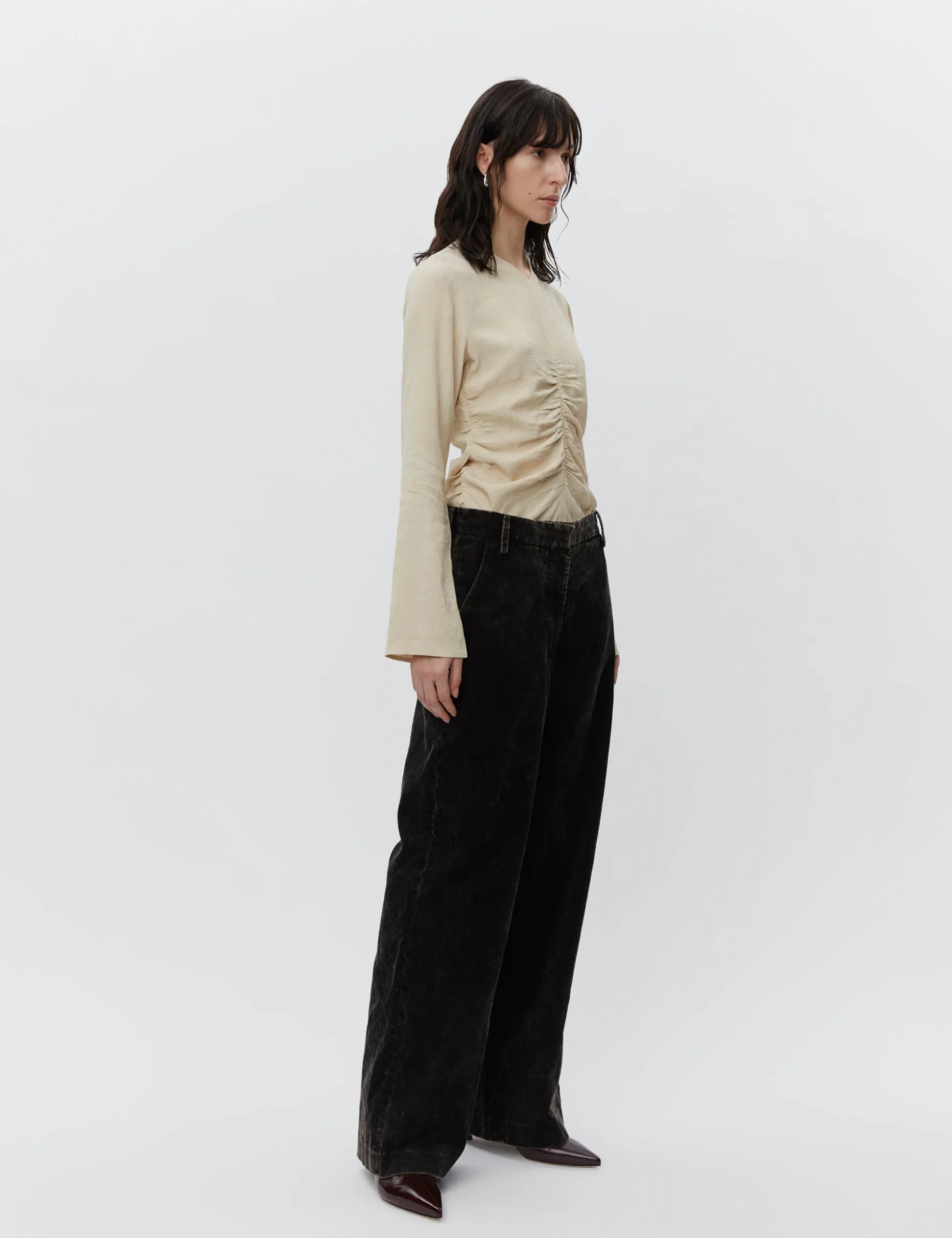 Jade - Contemporary Corduroy Washed - BLACK