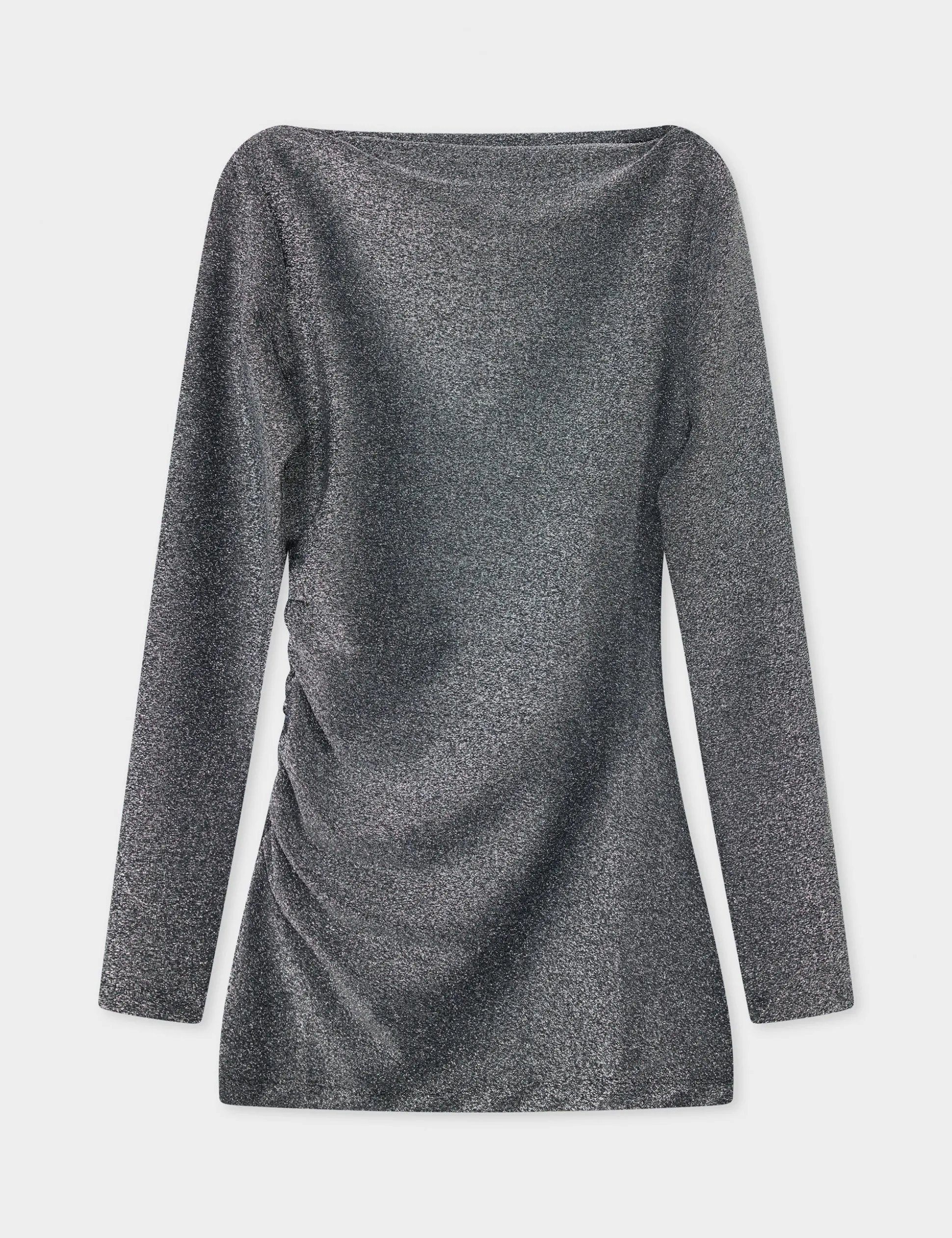 Kimmie - Shimmering Interlock - BLACK