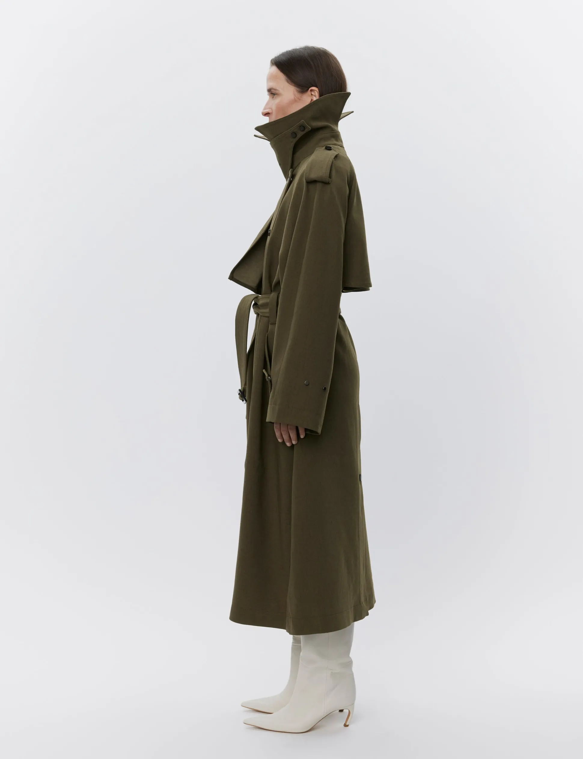 Lynn - Heavy Bonded Viscose - DARK VERDE