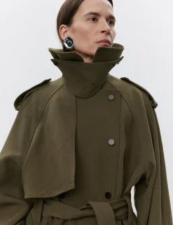 Lynn - Heavy Bonded Viscose - DARK VERDE
