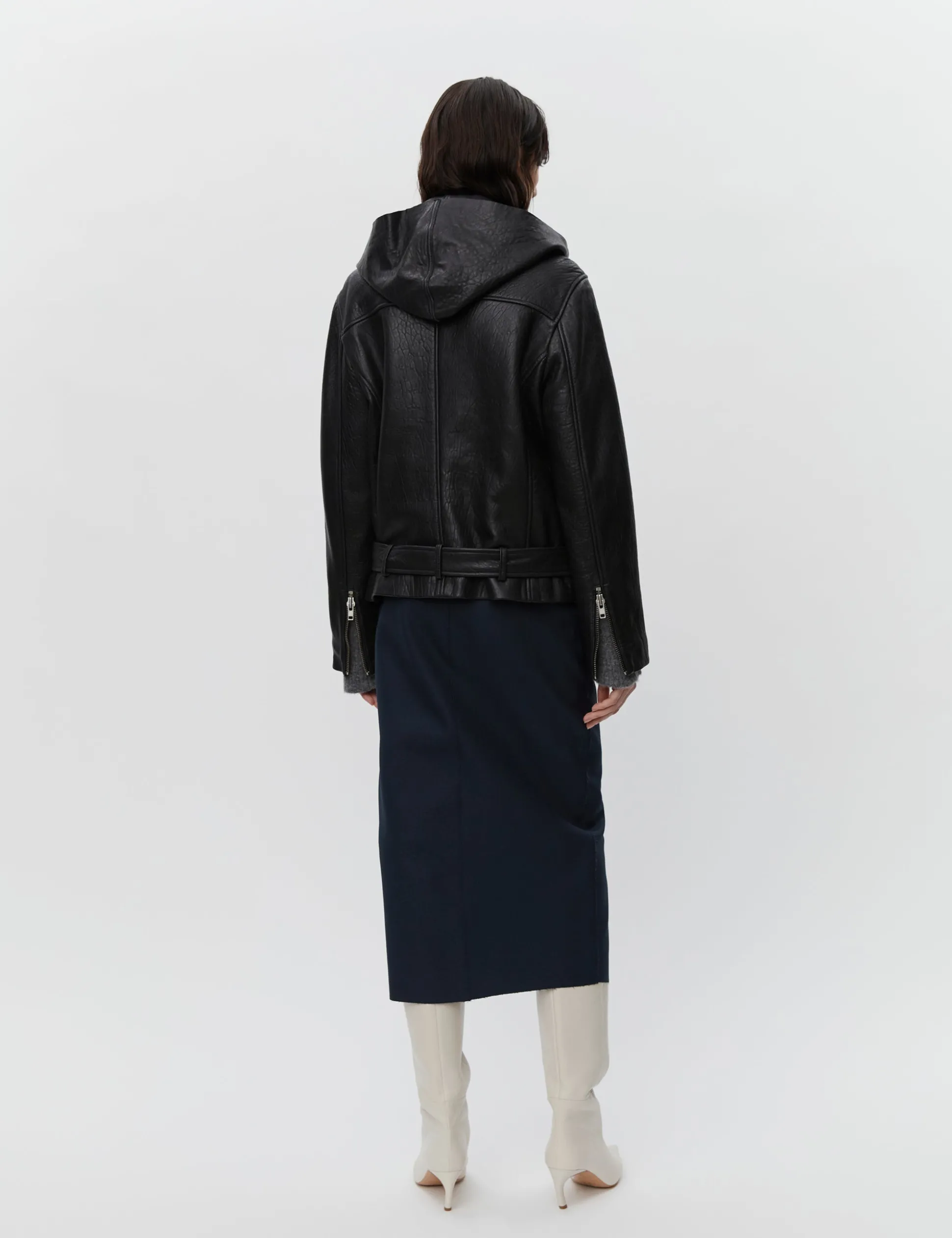 Marvin - Textured Leather - BLACK