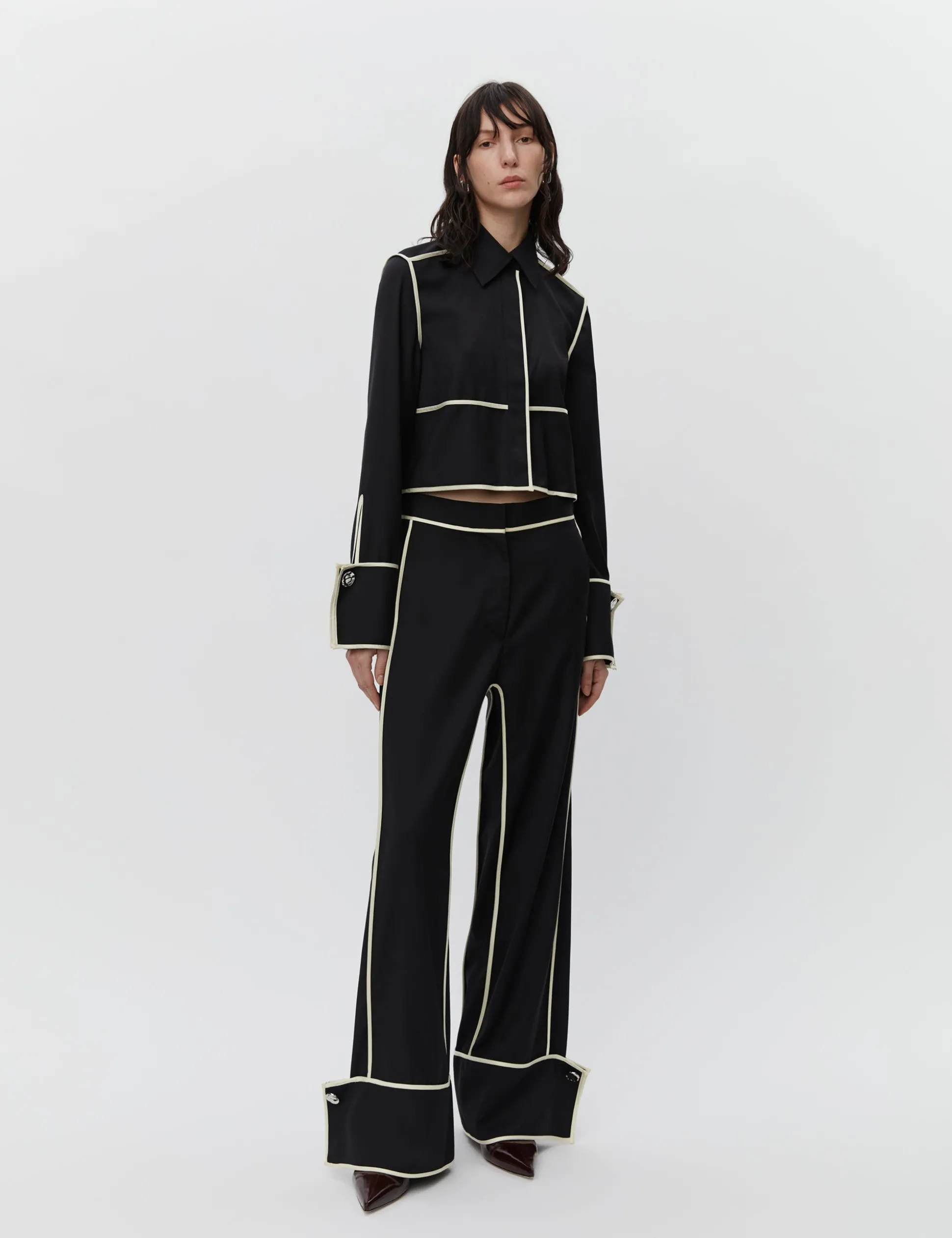 Tessa - Refined Suiting Blend - BLACK