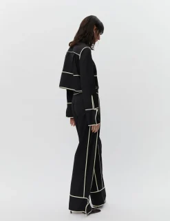Tessa - Refined Suiting Blend - BLACK
