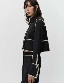 Tessa - Refined Suiting Blend - BLACK