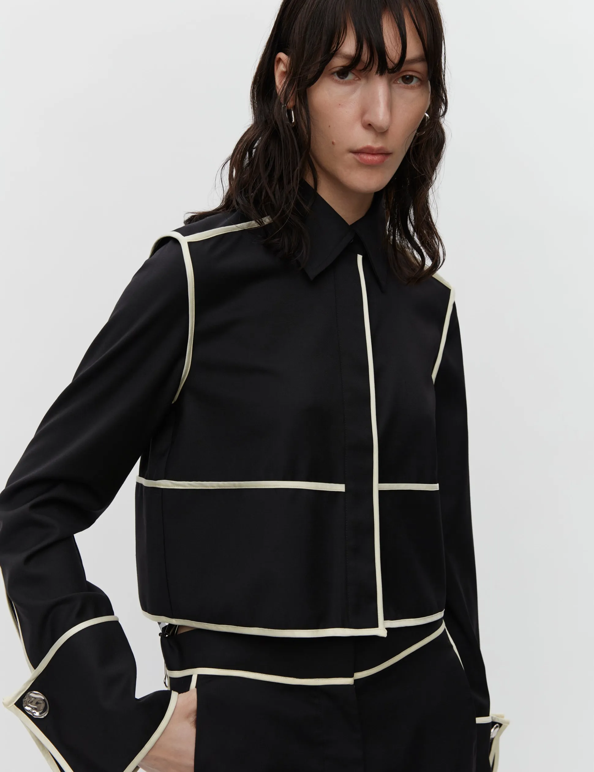 Tessa - Refined Suiting Blend - BLACK